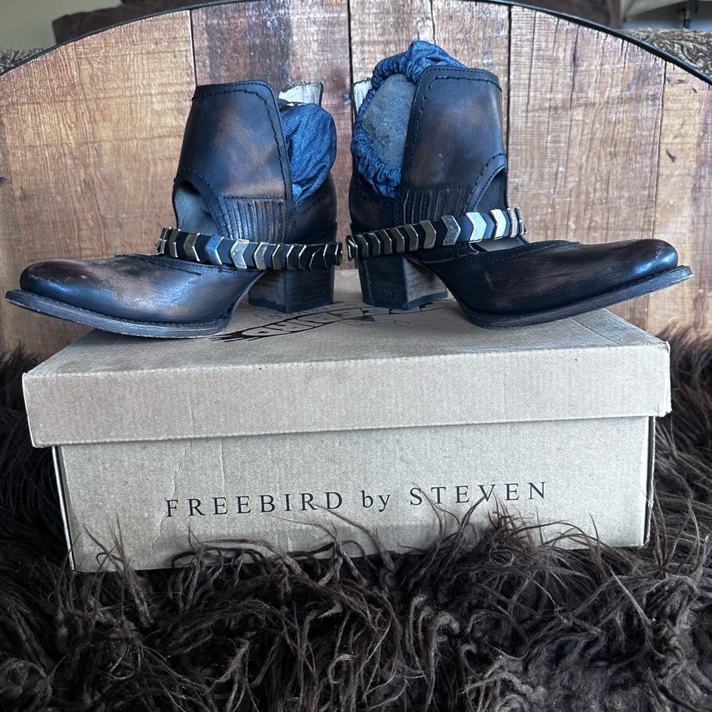 Freebird by Steven Distressed Leather Boots